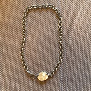 RETURN TO TIFFANY OVAL TAG NECKLACE